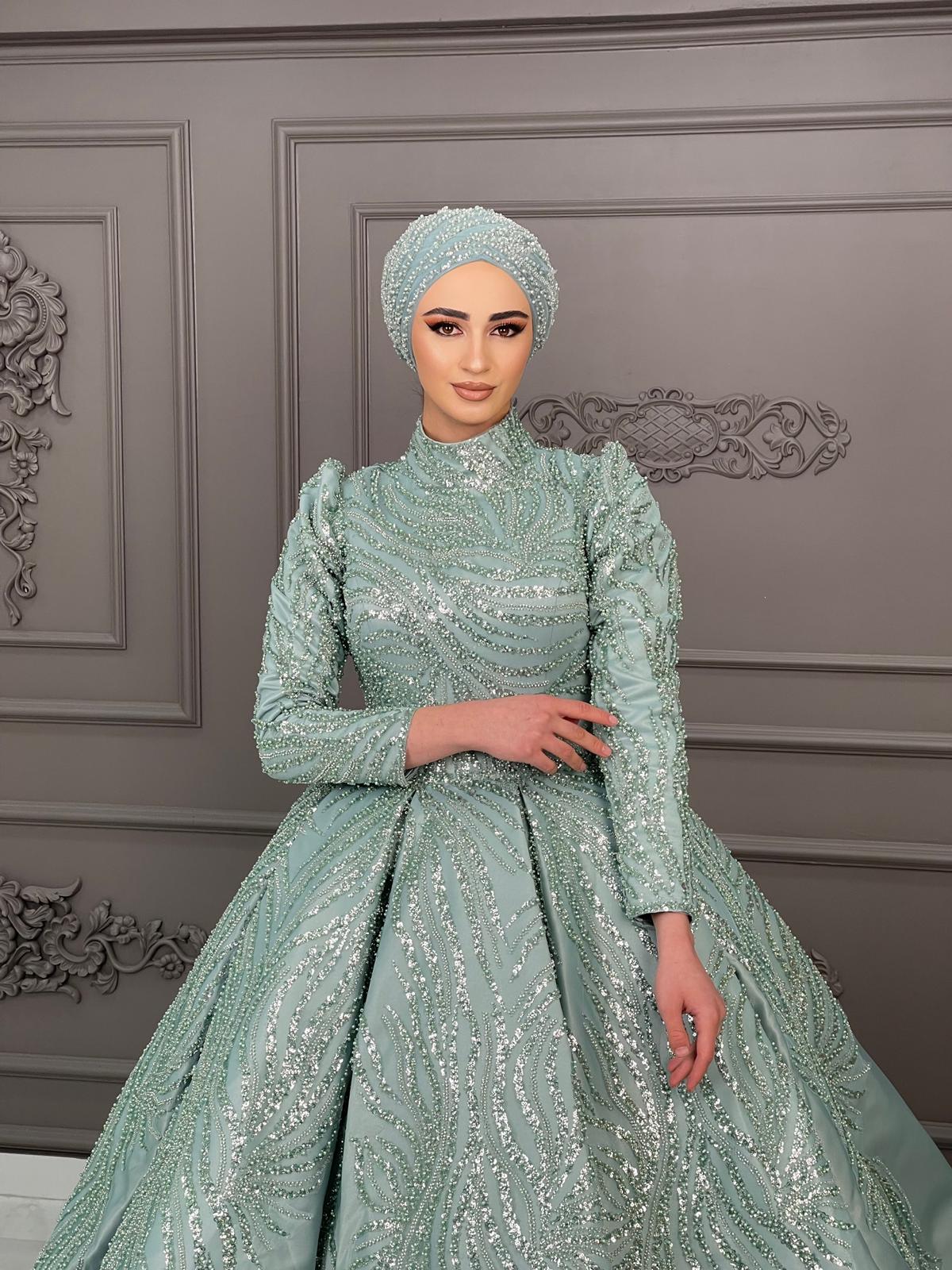 Tesettür Nişanlık Modeli-006 - Görsel 2